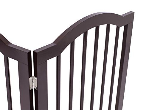 image for Internet's Best Pet Gate with Arched Top - 3 Panel - 24 Inch Step Over