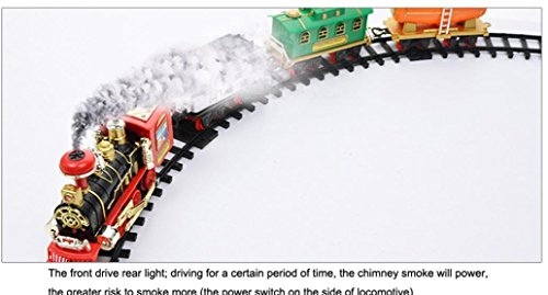 Aurorax Kids Toy - Remote Control Conveyance Car Electric Steam Smoke RC Train Set Model Toy Gift Toy Educational Toy Toddler Infant Intelligence Toys Boys Girls Best Gift (A)