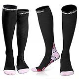 CAMBIVO 2 Pairs Compression Socks for Women & Men, 20 30 mmHg