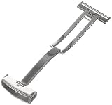 Hadley-Roma Unisex BKL300W-18MM 18-mm Stainless Steel Deployant Buckle
