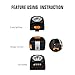 Kohree Led Mining Lamp Miner Safety Cap Cree 3W LED Cordless Headlight, KL4.5LM Headlamp, LI-ion Battery LCD Display Coon Hunting Light
