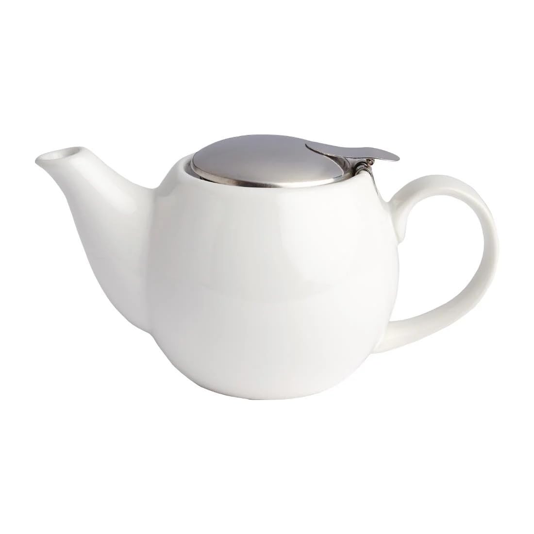 Olympia Teapot White 510ml 17.2fl oz (Box 1) - Ideal for Coffee Tea Preparation GM593