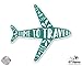 Time to Travel Cute Airplane - Vinyl Sticker Waterproof Decal