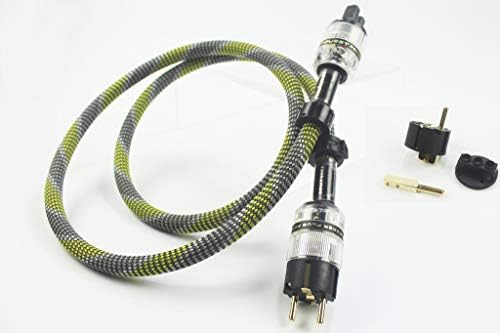 Youkamoo B12 12AWG Audiophile Hi-Fi Pure Copper AC Power Cable Cord Sonar EUR Schuko (3ft / 1m)