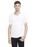 Kenneth Cole REACTION Men's Gmt Dye Slub Vnk, White, Medium