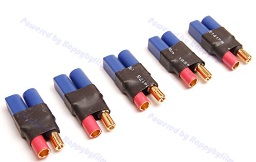 Pack(5) New Male EC5 to 5.5mm Bullet Adapter Heavy Duty for RC Turnigy Zippy