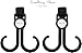 Best Stroller Hook (2 Pack) Adjustable and Holds 30 lbs | Hang Diaper Bags, Groceries, etc