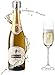 Champagne Sealer Stopper, FUNJIA 2 Pack Stainless Steel Reusable Sparkling Wine Bottle Plug Sealer Set with a Longer Sealing Plug to Keep Fresh, Great Accessories for Champagne