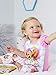 Bubble Guppies Toddler Girls 3 piece Shorts Pajamas Set (3T, Pink/White) by Nickelodeon