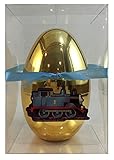 New Thomas & Friends Inspired GOLD Surprise Egg, With Thomas Minis Train Toy, Stamper, Stickers, Candy, Tattoos and More Large 5.5