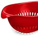 Preserve Made from Recycled Plastic Large Colander, 3.5 Quart Capacity, Red, 765821