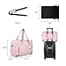 BAGSMART Weekender Bag Travel Duffle Bag Large Carry On Overnight Bag for Women, Pink, 27L