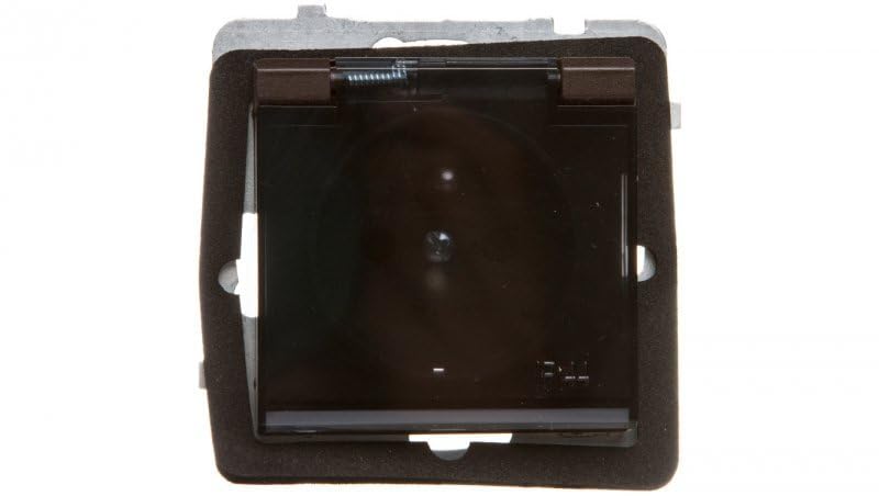 Sonata Socket Splashproof with/u IP44 Flap Transparent Chocolate Metallic GPH-1RZ/m/40/d ospel 5907577448691