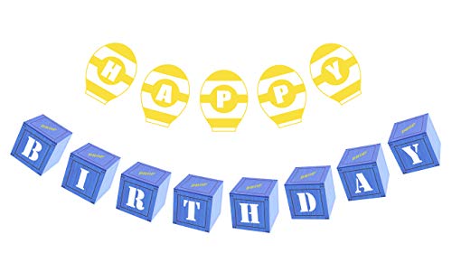 Game Birthday Banner, Supply Drop Happy Birthday Sign, PC Phone Video Gaming Theme Party Decoration