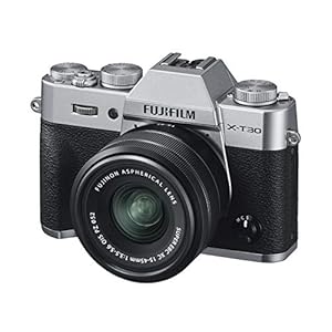 Fujifilm X-T30 spiegelloze digitale camera, zilver met Fujinon XC15-45mm optische beeldstabilisatie Power Zoom Lens kit…