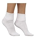 National Comfort Plus Cotton Socks, White, 9, 3-pk