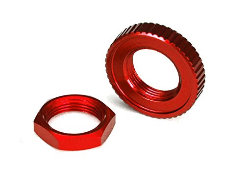Traxxas 8345R Anodized Aluminum Servo Saver Nuts, Red