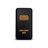 CH4x4 Toyota Push Switch LED Light Bar Symbol - Amber LED