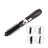 Curling Iron Brush, MOGOI One Step Hair Dryer & Volumizer Hot Air Brush Curling Tongs 4 in 1 Professional Hair Hot Air Brush, Hair Styler Curling Iron Wands, Hair Comb Brush Straighter