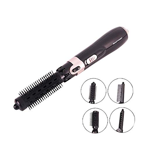 Curling Iron Brush, MOGOI One Step Hair Dryer & Volumizer Hot Air Brush Curling Tongs 4 in 1 Professional Hair Hot Air Brush, Hair Styler Curling Iron Wands, Hair Comb Brush Straighter