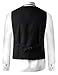 Hanayome Men 2017 New Products V-Neck Best Man Suit Tux Wedding Vests Waistcoat VS39£¨Black,XL£