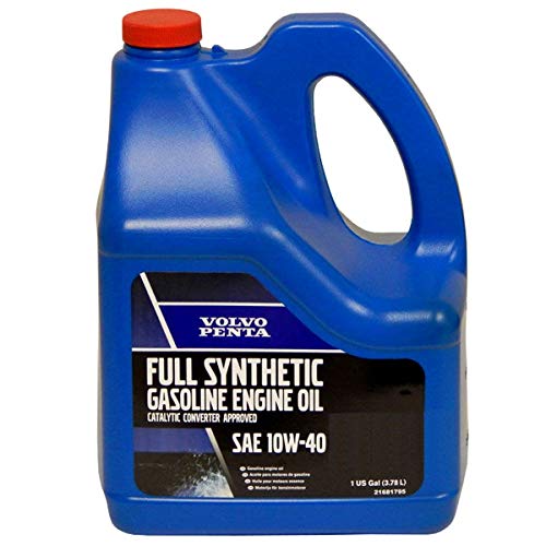Volvo Penta New OEM 10W-40 Full Synthetic Gasoline Engine Oil, 21681795