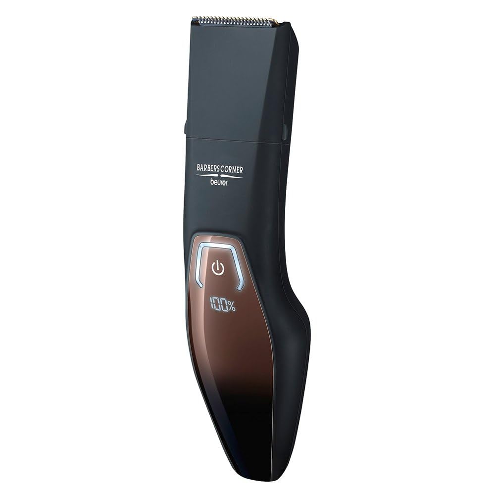 Beurer HR 4000 Beard Styler, Beard Trimmer with 4 Attachments for Trimming and Shaving, with Stainless Steel Blade, Li-Ion Battery and Quick Charge Function