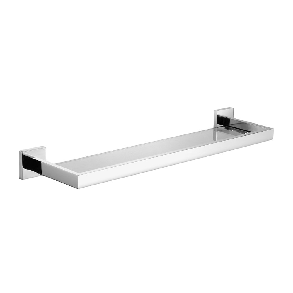 Leyden Wall Mount Chrome Finish Stainless Steel Material Bathroom Glass