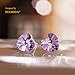 Crystal Heart Stud Earrings for Women Jewelry Gifts for Her
