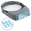 411Lu09z%2BWL. SS100 Headband-Magnifier-Double-Lens-Head-Mounted-Reading-Magnifier-Loupe-Jewelry-Visor-Opitcal-Glass-Binocular-Magnifier-with-Lens-Magnification-15X-2X-25X-35X