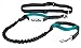 Tuff Mutt Hands-Free Waist Leash for Dog Walking, Running and Hiking, Adjustable Belt with Double Handle, Reflective Bungee Design for Large & Medium Dogs