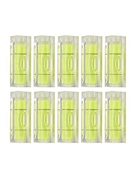 10 herramientas de medición de nivel de burbujas de espíritu, marco de fotos, nivel de burbujas, herramientas de medición para colgar imágenes (0.394 x 0.394 x 1.142 in)