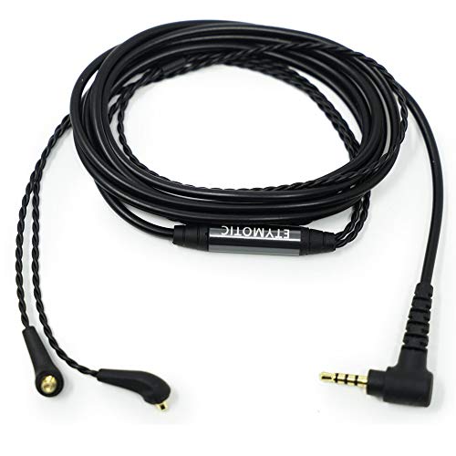 Etymotic ER Series - Cavo bilanciato, 2,5 mm, colore: Nero