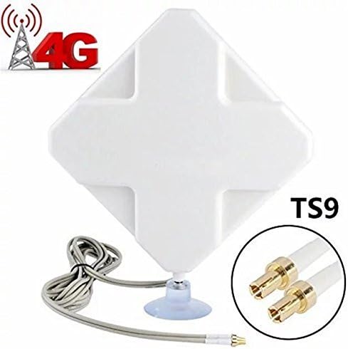 4G LTE Antenna TS9 Plug Aerial 35dBi High Gain Dual Mimo Network Ethernet Outdoor Antenne Signal Receiver Booster Amplifier for Home WiFi Router Mobile Broadband