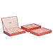 WOLF 318842 Medium Stackable Jewelry Tray Set, Coral