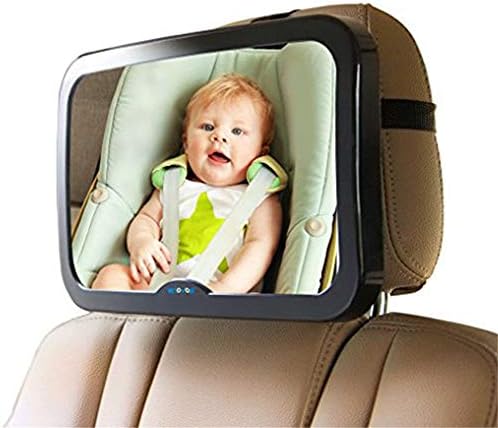 ベビーカーバックシートミラーリアビューミラー赤ちゃんと完全に調節可能なチルトストラップを
