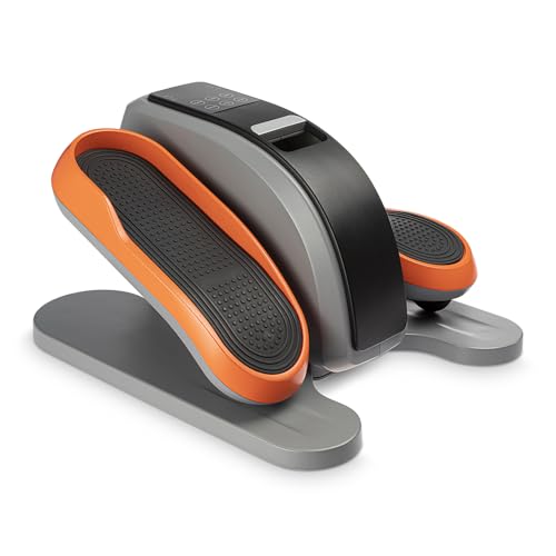 POWER LEGS Mini Maquina Eliptica Motorizada para Hacer Ejercicio ELIPTIC Trainer 3 Programas de Entrenamiento 10 Velocidades Mejora la Circulacion de Piernas y Pies Portatil Eliptica Quema Calorias