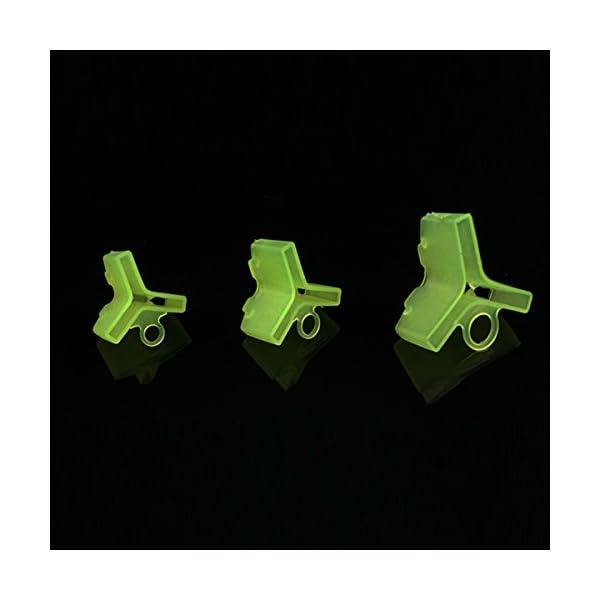 Wildlife-150pcs-Lot-3-Sizes-Fishing-Treble-Hooks-Protector-Safety-Holder-Cover-Bonnets-Caps-lime