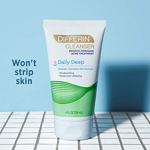 Acne Face Wash with Benzoyl Peroxide by the makers of Differin Gel