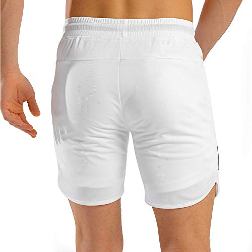 Wangdo Men's Workout Shorts 7" Running Shorts Athletic Bike Shorts Gym