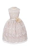 Kids Dream Girls Lace Tea Length Flower Dress