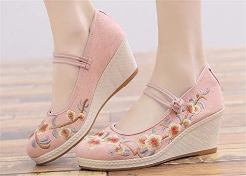 ジンニュウ レディース チャイナシューズ ウェッジソール シークレットブーツ 漢服靴 フラットシューズ ダンス靴 軽量 花刺繍 中華風 厚底 きれいめ 写真撮影用 B07zdpfk1l 1 610円 新商品 新型 安い 激安 プチプラ 高品質 新作入荷 新品 Sale開催中