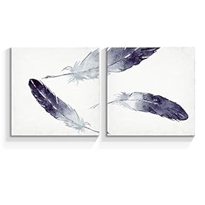 Canvas Wall Art Beautiful Features Painting Artwork for Home Prints Framed - 12"x12" x 2 Panels