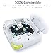 Anycolor 6 Pack Compatible with Brother P Touch 12mm 0.47 Inch Laminated TZ Label Maker Tape TZe TZ Label Tape for Brother Ptouch PT-D220 PT-D210 PT-H110 D410 D600, White/Silver/Red/Blue/Yellow/Green