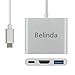 Belinda Digital AV Multiport USB 3.1 Type-C to HDMI Adapter with Aluminium Case