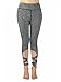Women's Activewear Yoga Pants High Rise Workout Gym Spanx Tight leggings Grey Large