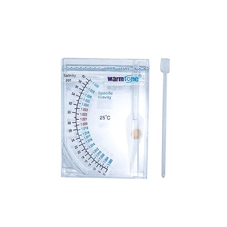 Boxtech Aquarium Marine Test Sea Saltwater Hydrometer Reef Ocean Hydrometer Salinity Meter