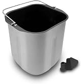 Bread Maker Pan Replacement with Kneading Paddle, Compatible with Cuisinart CBK-110NAS &amp; CBK-110P1 2LB Vertical Bread Makers, Fits Elite Gourmet EBM8103M, Hamilton Beach 29987 &amp; KitchenAid