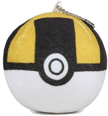 Pokemon Go PokeBall Ultra Ball Soft Plush Kids Toy Keychain by MK BRANDS