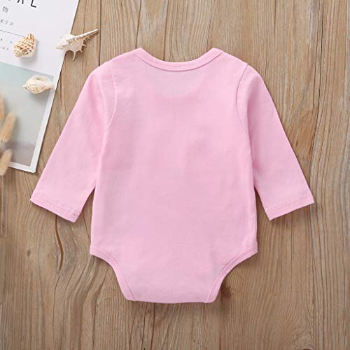 image for Pongfunsy Toddler Baby Kid Girls Boys Rainbows Letter Print Romper Bod